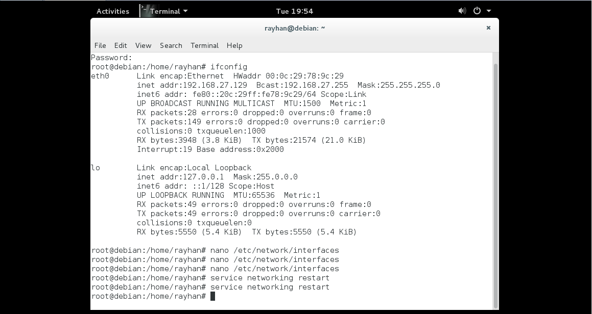 настройка etc network interfaces