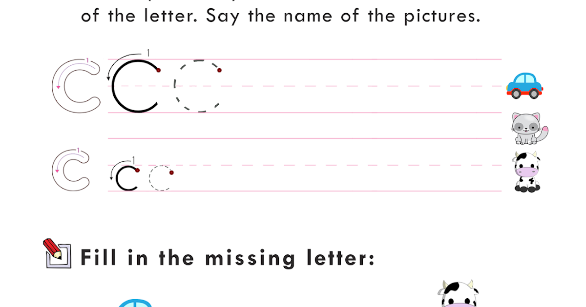 Activity Worksheet -2 Letter C