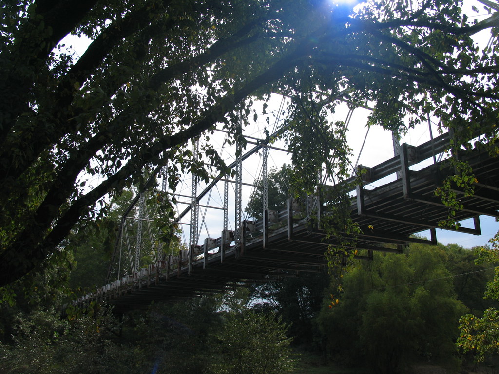 Camelback Truss Bridge over the Deep River
