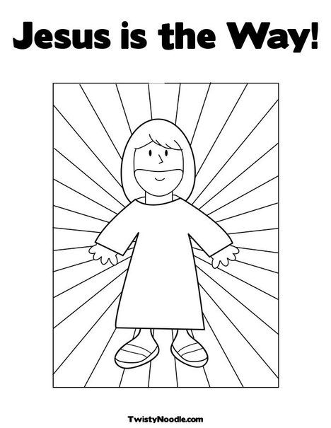 Coloring Page Of Jesus ~ Coloring Print