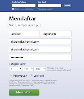 Cara Mudah Mendaftar atau Membuat Facebook Terbaru
