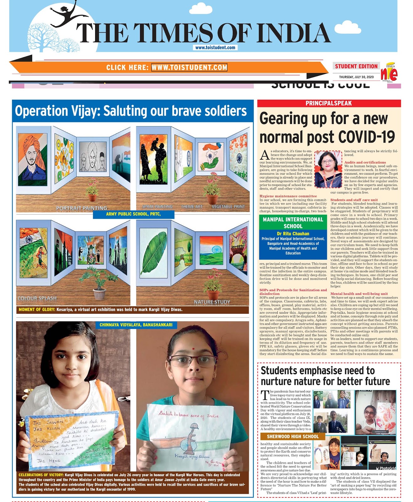 meenal-creations-times-of-india-nie-newspaper-of-30th-july-2020