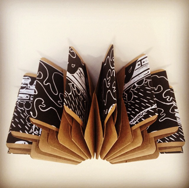 rObfOs Double Accordion Artist Book Structure