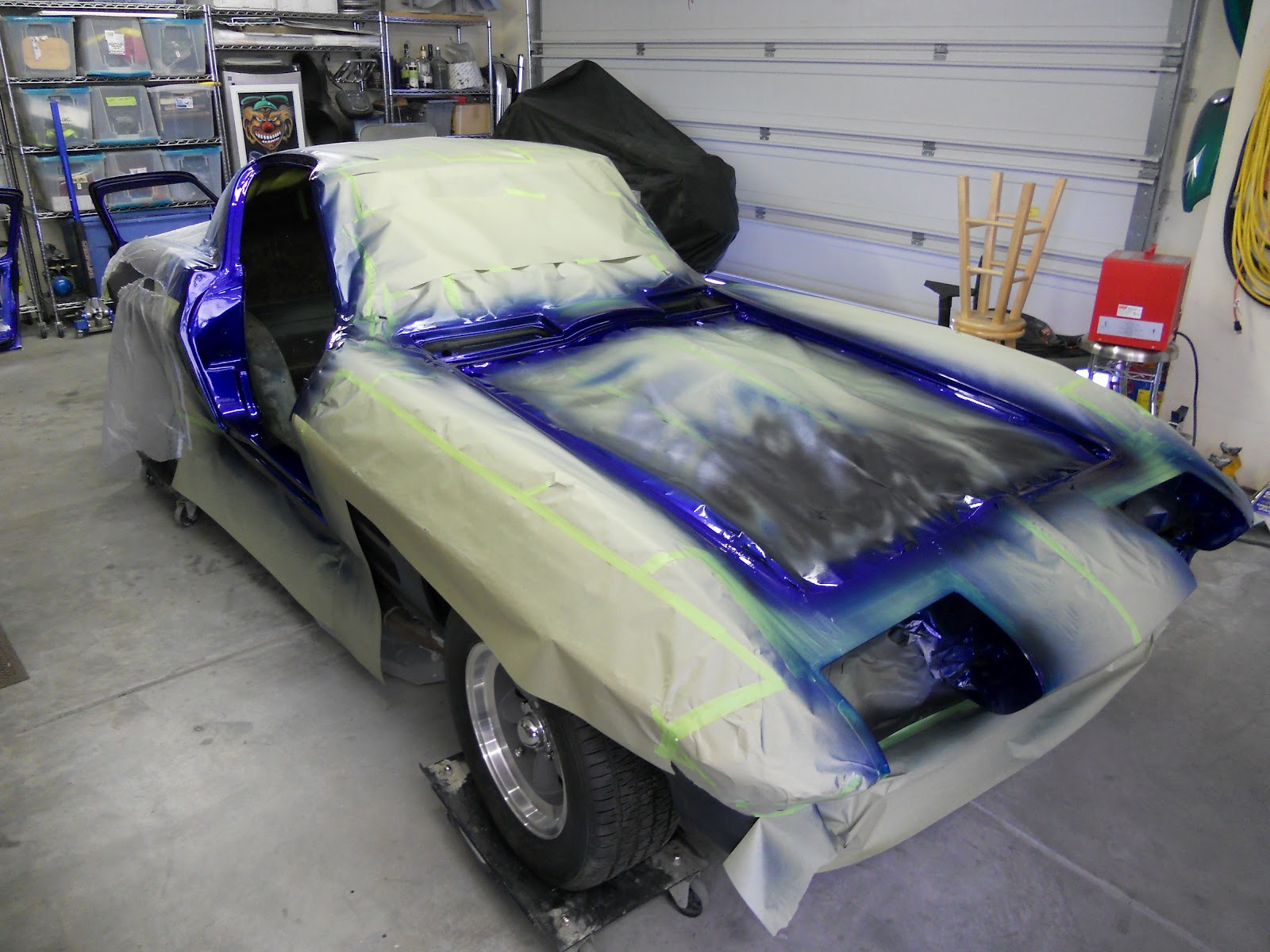1963 Corvette Sting Ray Split Window Coupe Restoration Painting