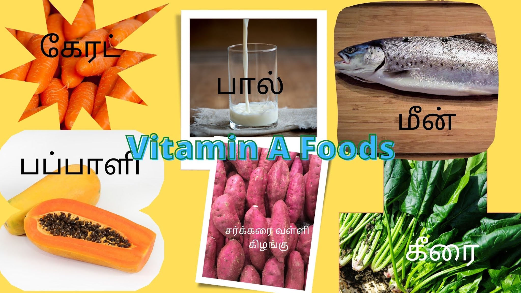 Top 10 VITAMIN A Foods in Tamil (வைட்டமின் ஏ அதிகம் உள்ள உணவுகள்