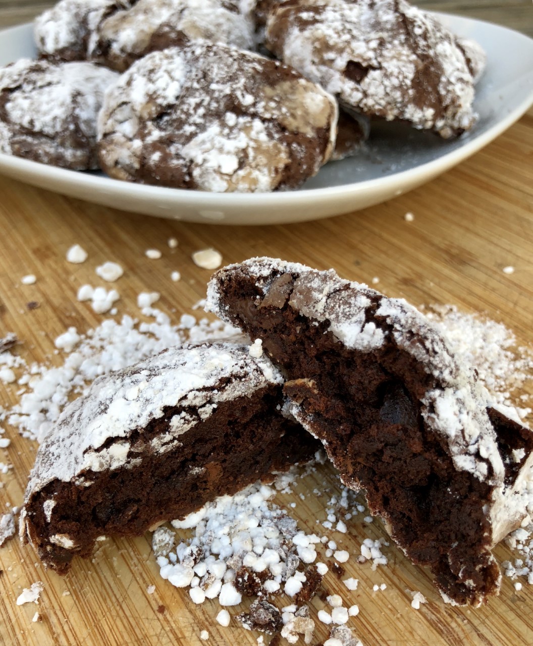 Gluten F Me Recipe Chocolate Fudge Crinkle Cookies