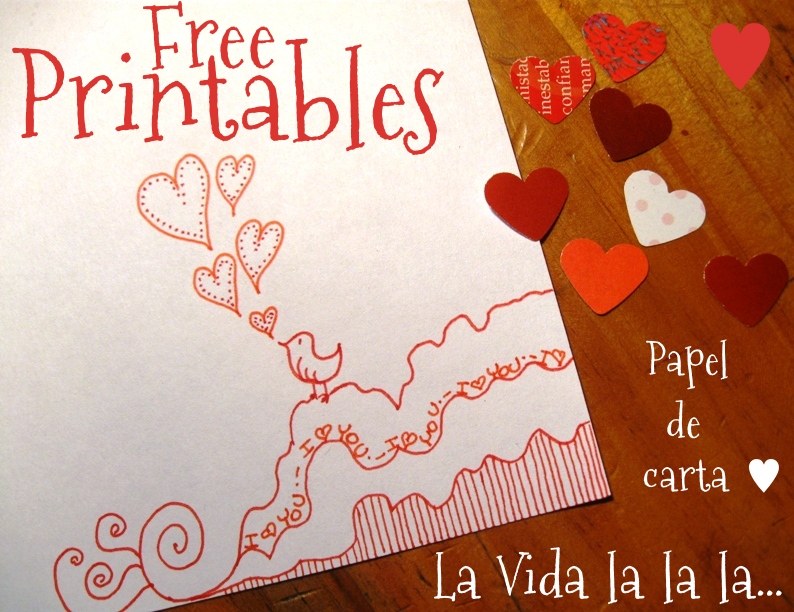La Vida Lalala Cartas De Amor Free Printables la-vida-lalala-cartas-de-amor-free-printables