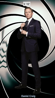 James Bond Actors Height Comparison