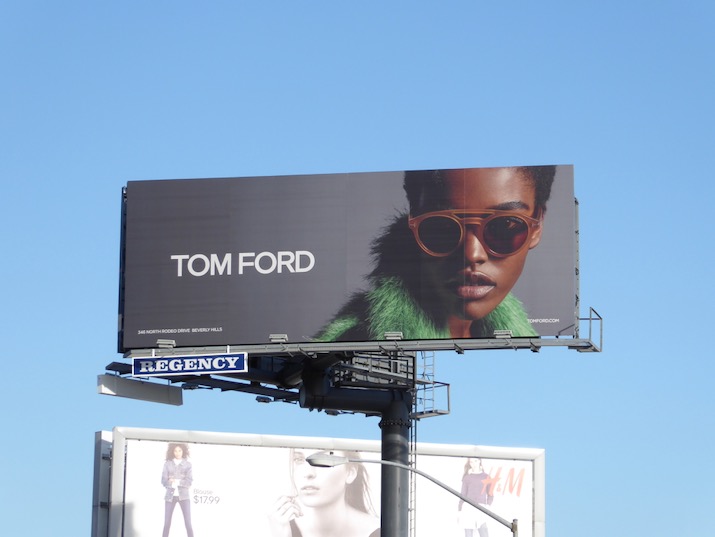 Tom Ford Eyewear F/W 2016 billboard Sunset Plaza Tom Ford Eyewear FW16 billboard