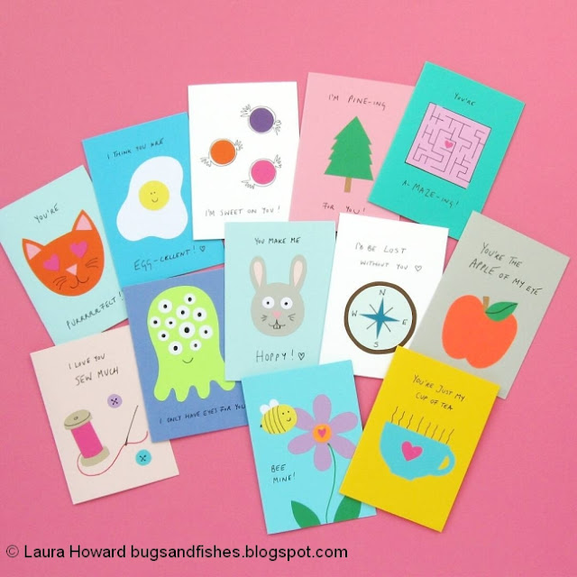 Bugs and Fishes by Lupin: Pun-tastic Valentines: 12 Fun, Easy, & Cute ...
