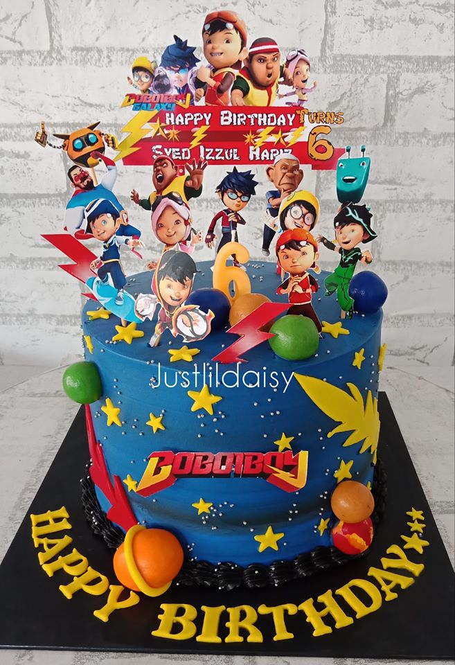 BoBoiBoy Theme Cake #boboiboykek #fyp #kekbirthday #birthdaycake #kekh... |  TikTok