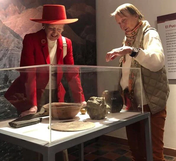 The Queen visited Purmamarca town, which is at the foot of The Hill of Seven Colors. Dr. Eduardo Casanova Archaeological Museum