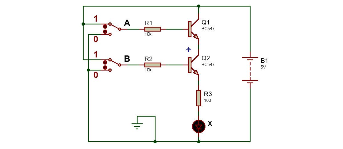 Logic Gates Condition using Transistor Leets academy
