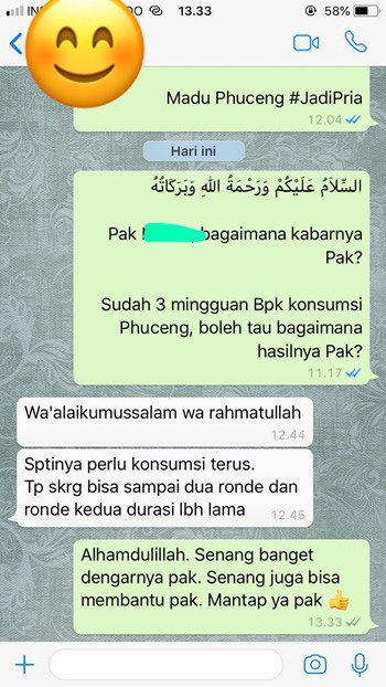 Testimoni Pengguna Madu Phuceng