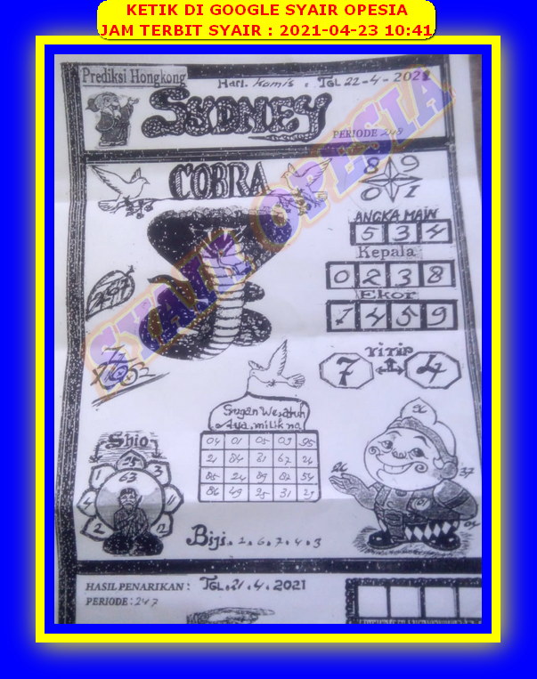 gambar togel sydney