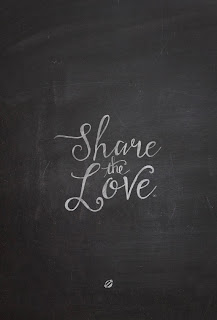 LostBumblebee ©2015 MDBN :SHARE THE LOVE : CHALKBOARD ART : PRINTABLE : personal use only.