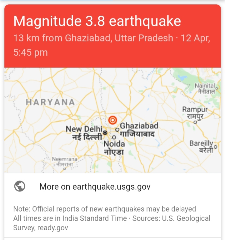 Biggest earthquake in delhi history