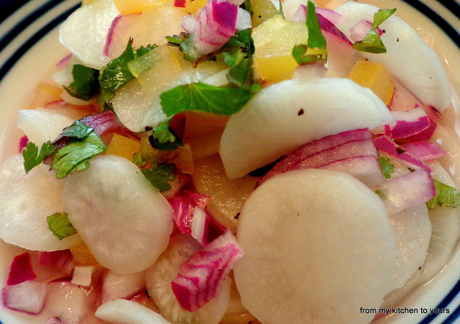 From My Kitchen To Yours Radish Salad (Ensaladang Labanos)