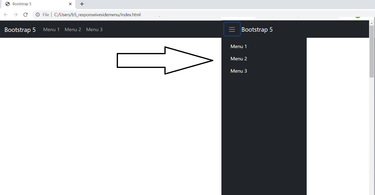 วิธีสร้าง Responsive Side Menu (Bootstrap เมนูด้านข้าง) สำหรับ Bootstrap5