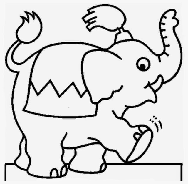 Desenhos para pintar desenho de elefante para colorir online