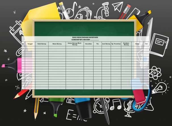 Buku Induk Barang Inventaris Sekolah Tahun 2019