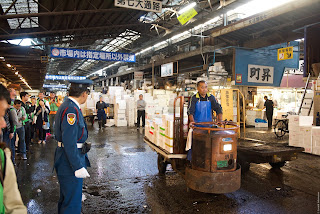 Tsukiji Market - Рыбный рынок Цукидзи, Токио