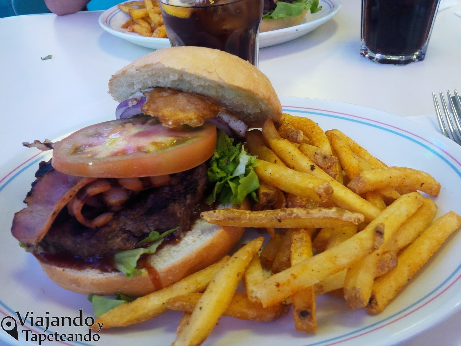 Resultado de imagen de una hamburguesa con todos sus avíos.