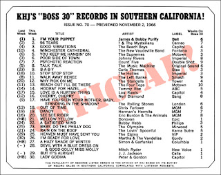 KHJ Boss 30 No. 70 - November 2, 1966