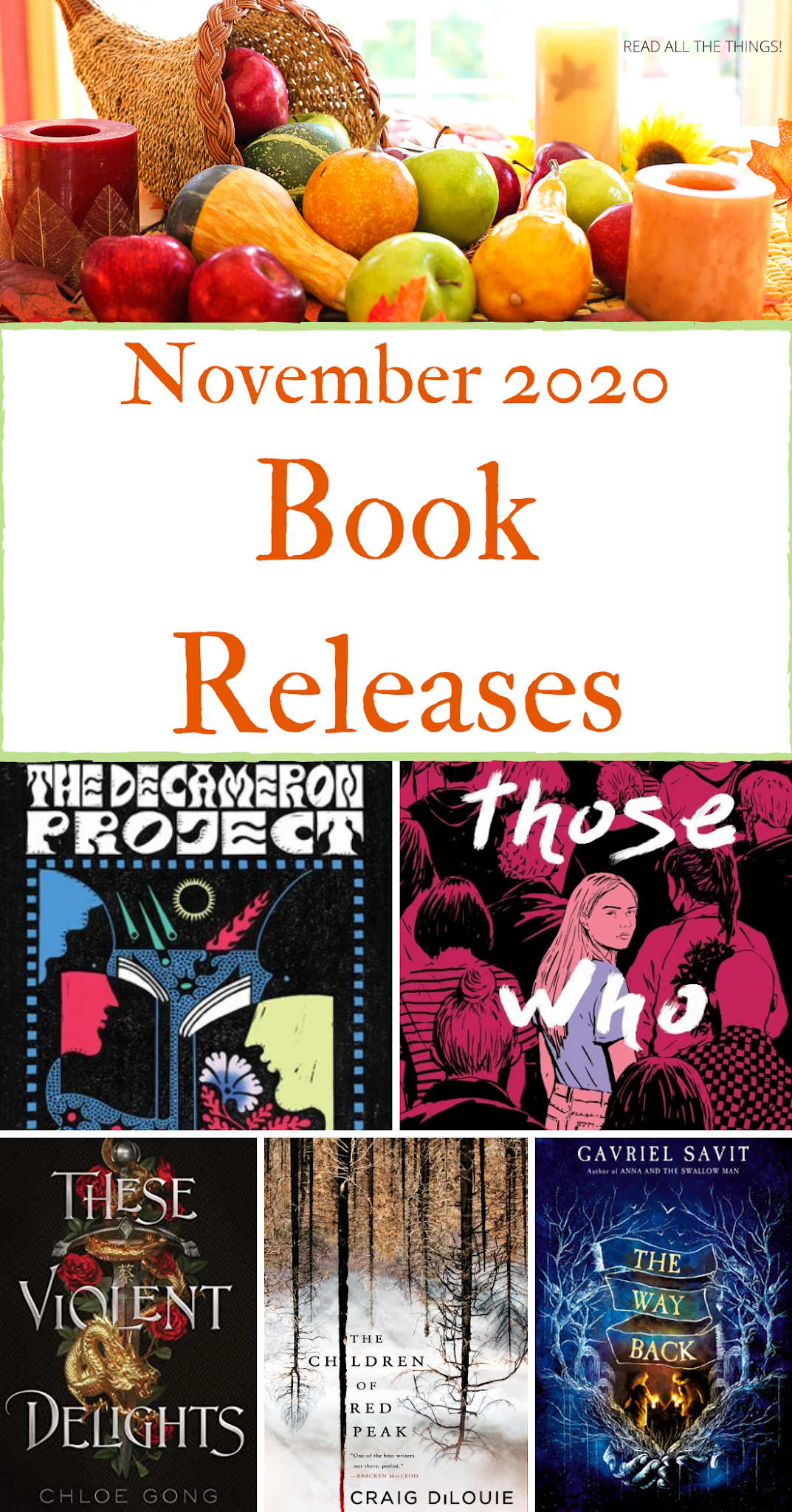 Read All The Things! Can’t Wait Wednesday November 2020 Book Releases