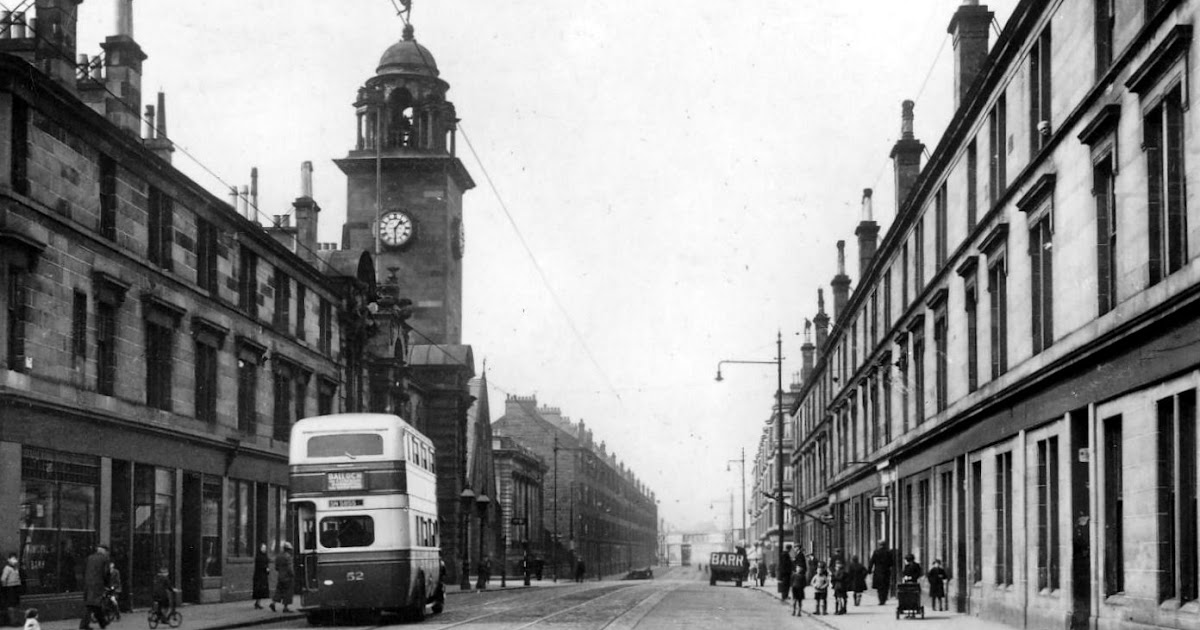 Tour Scotland Old Photograph Dumbarton Road Clydebank Scotland
