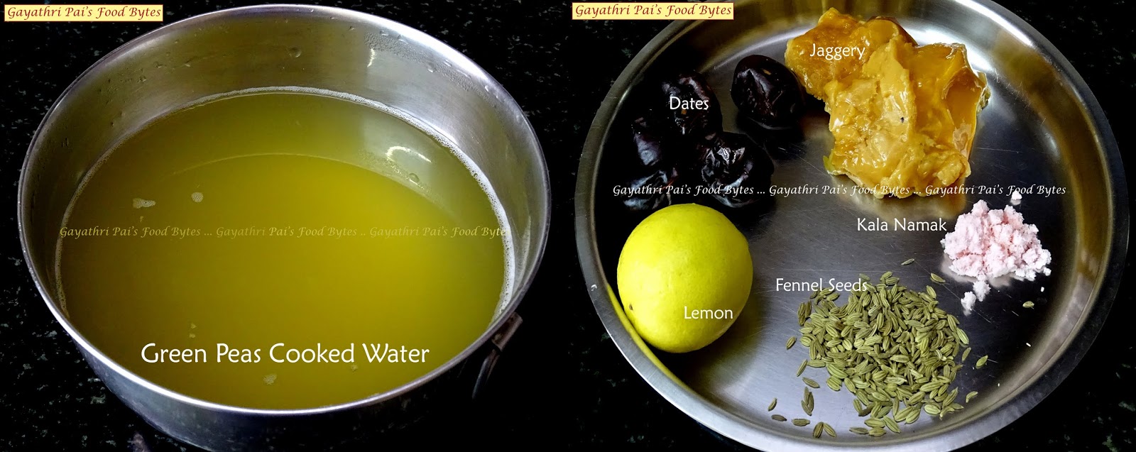 Gayathri Pai's Food Bytes Green Peas Fennel Lemonade (Sherbat).