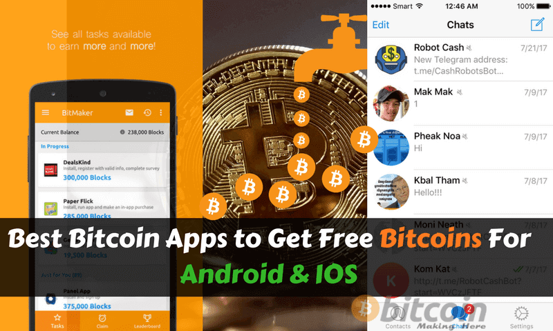 free apps to recieve bitcoin