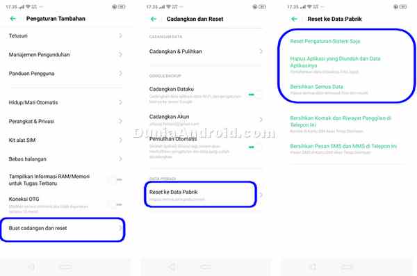 Cara Reset HP Realme 3 Ketika Sistem dan Aplikasi Sering