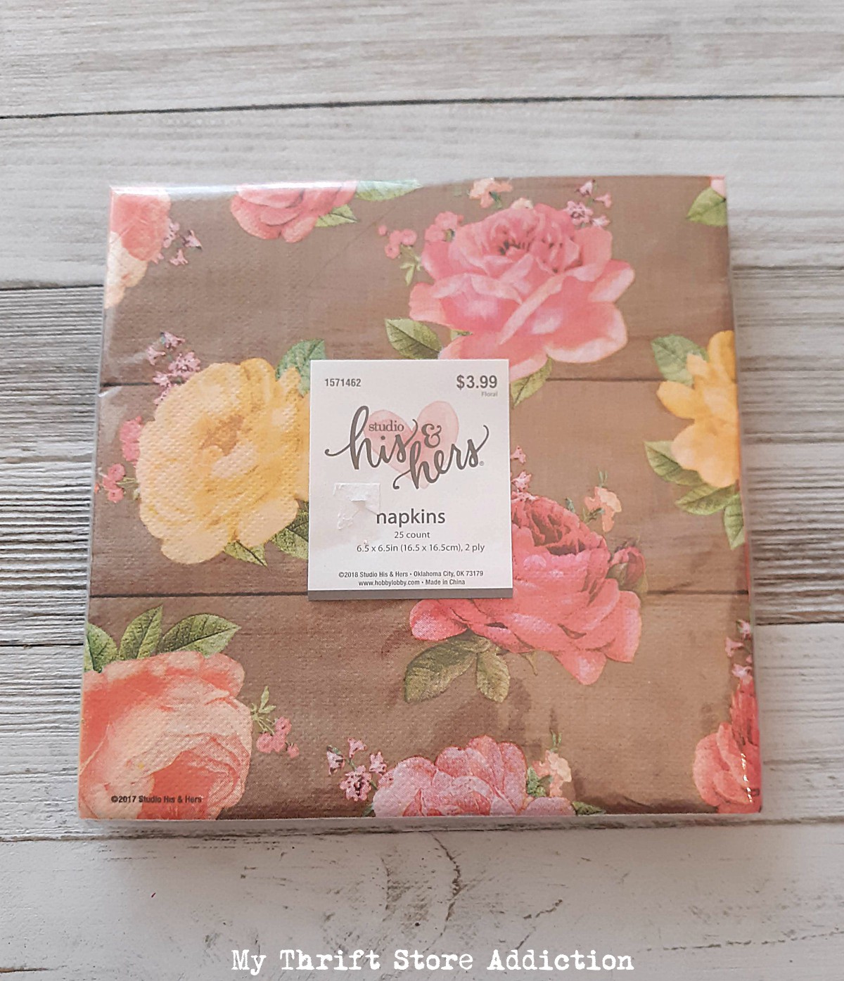 floral napkins