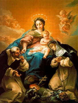 Nuestra SEÑORA DEL ROSARIO o VIRGEN DEL ROSARIO (1208) Fiesta 07 de Octubre