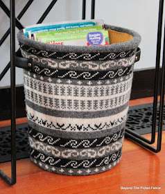 Make A Cozy Sweater Basket From Thrift Store Finds