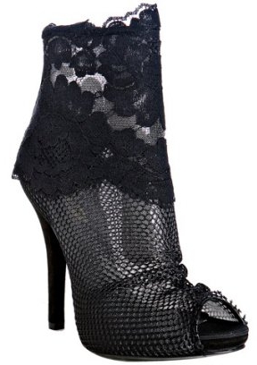Shoe of the Day | Dolce & Gabanna Floral Lace & Mesh Peep-toe Boots ...