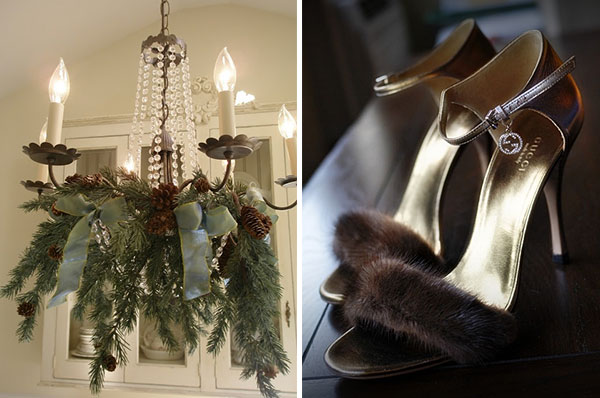 {holiday inspiration : candlelight and firelight and mistletoe}