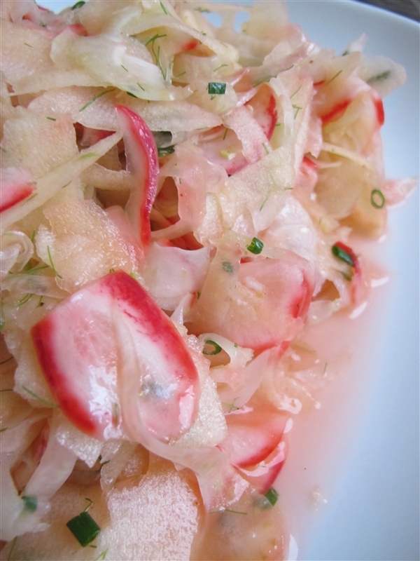 Morsels and Musings fennel, radish & apple salad