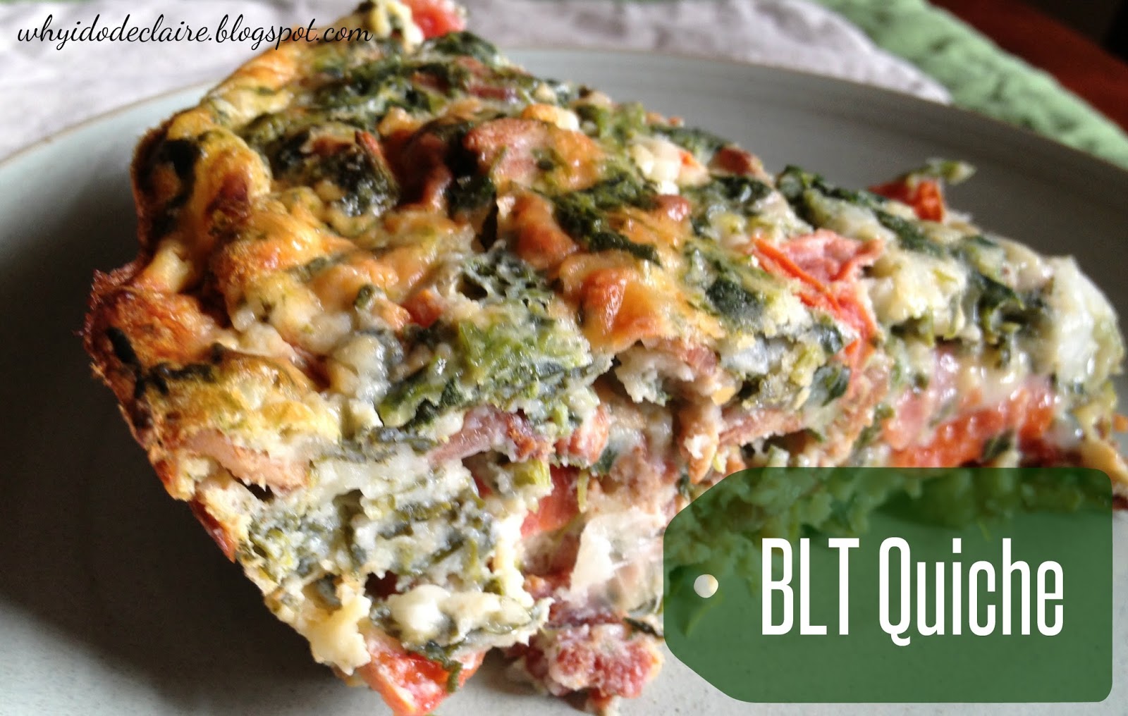 BLT Crustless Quiche