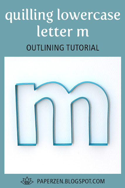 quilling lowercase letter m - how to outline monogram tutorial and pattern quilling lowercase letter m - how to outline monogram tutorial and pattern