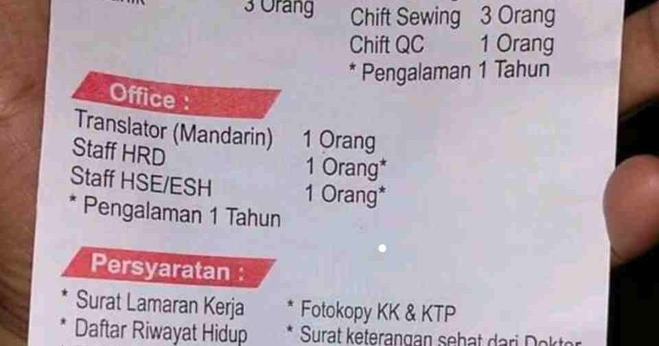 Lowongan Kerja Jepara PT DCP Travelling Product Tahun 2020