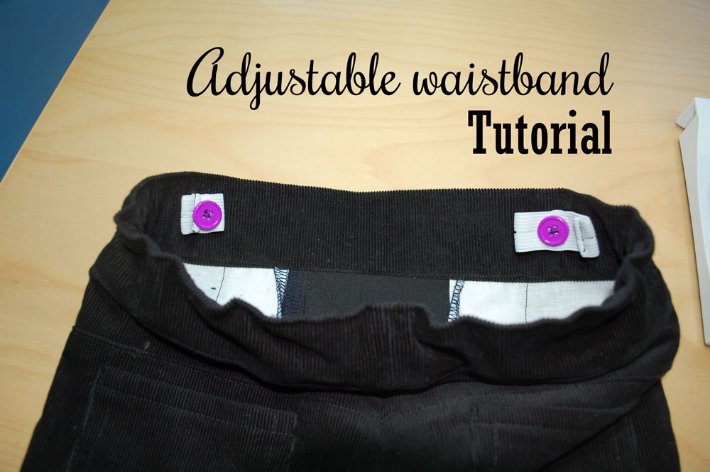Tangled Threads by Jen How to Sew an Adjustable Waistband