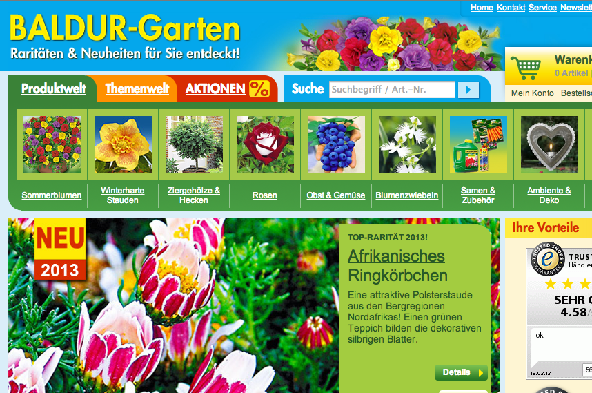 Baldur Garten Kontakt