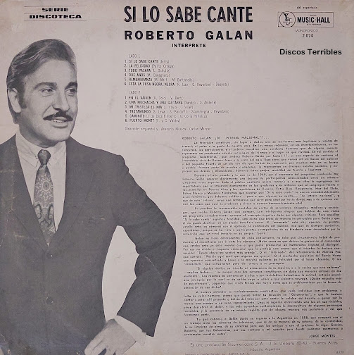 Roberto Galan - Si lo sabe cante