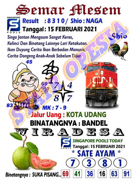Forum Syair Singapura 15 Maret 2021 Royal Syair