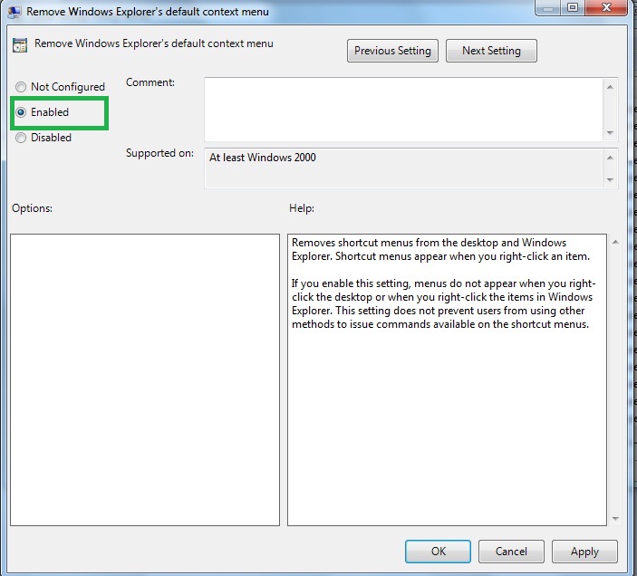 IT Support Solution How to disable right click in windows 10