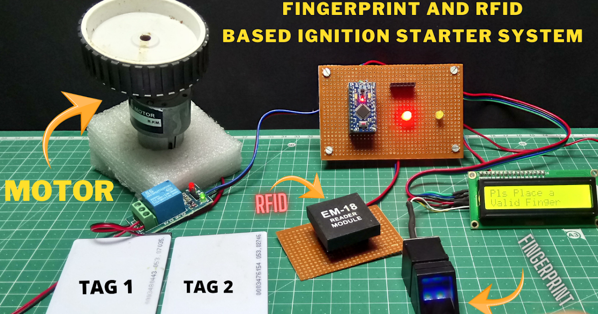 FINGERPRINT AND RFID Based Bike And Car Ignition System