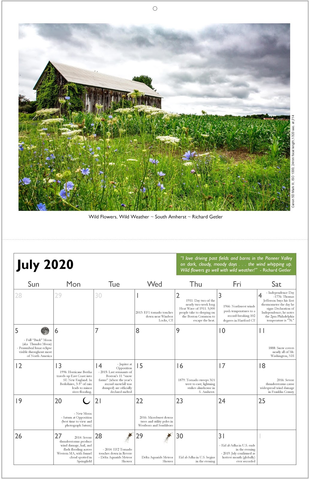 Head in the Clouds Amherst 2020 Head in the Clouds Amherst Calendar