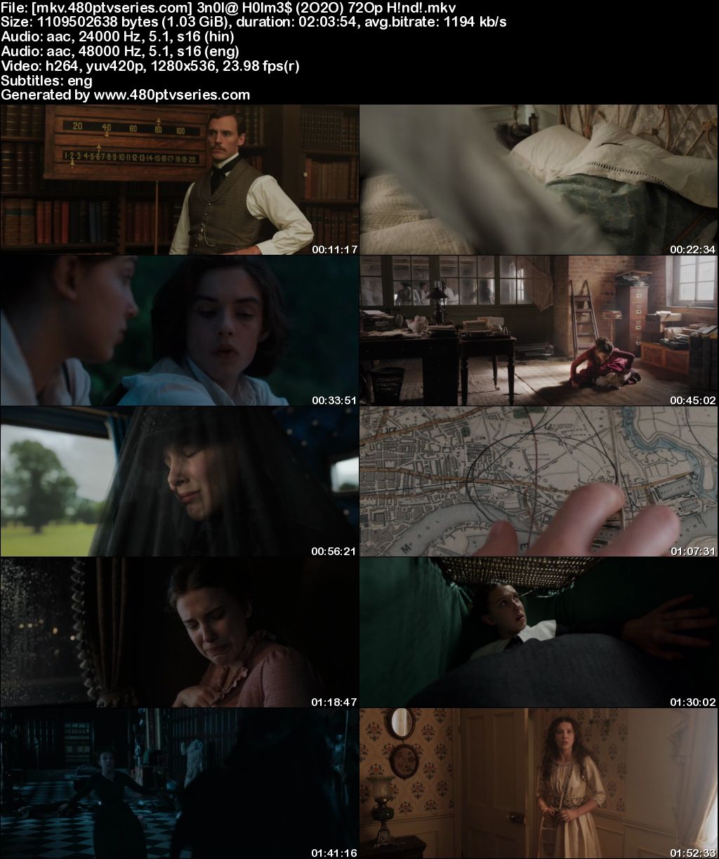 Watch Online Free Enola Holmes (2020) Full Hindi Dual Audio Movie Download 480p 720p Web-DL